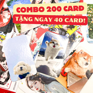 Combo 200 Card Bo Góc In Ảnh Theo Yêu Cầu - Card 1 Mặt Chống Nước, In Ảnh Mini Trang Trí Sưu Tầm