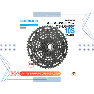  LÍP XE ĐẠP MTB - SHIMANO CUES LG400   11-48T - KIỂU THẢ HG  10 TỐC ĐỘ  