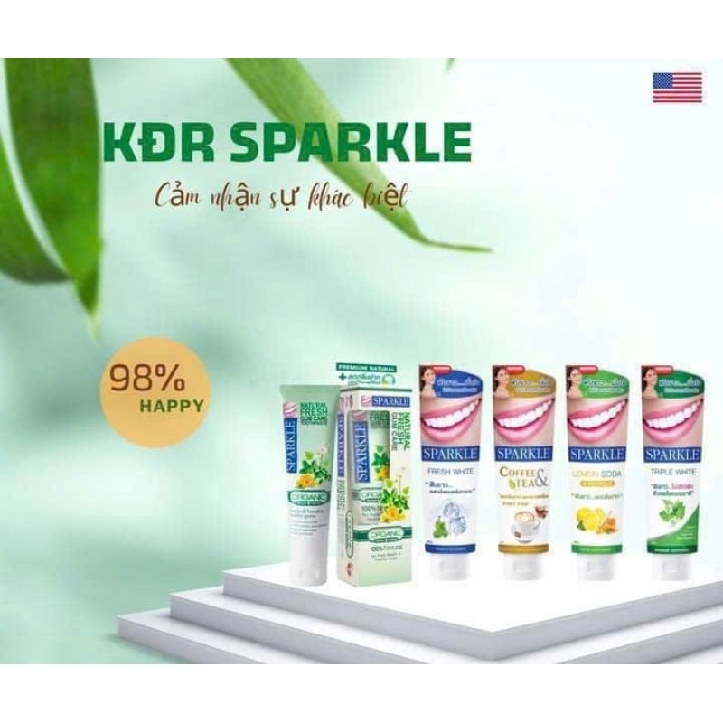 KEM ĐÁNH RĂNG SPARKLE 100G THÁI LAN SIÊU TRẮNG RĂNG