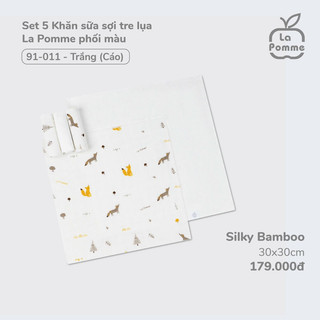 Khăn sữa sợi tre lụa Lapomme