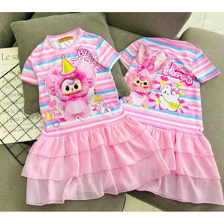 Váy đầm cho bé gái 3d thun lạnh cộc tay in hoạt hình mickey, mèo kitty, ngựa pony đáng yêu size từ 8 đến 24kg