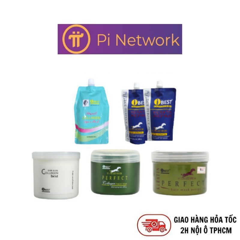 Hấp dầu phục hồi Collagen Keratin Ibest NPP Pi Network
