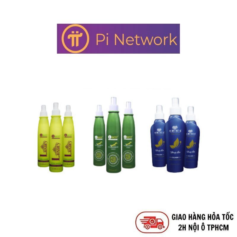 Xịt dưỡng aminis, Collagen, Keratin, hương nước hoa Ibest NPP Pi Network