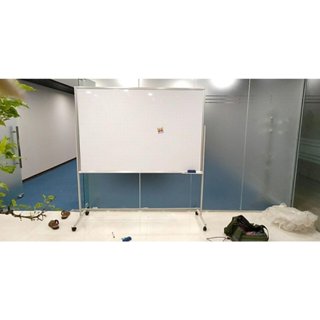 Bảng từ trắng viết bút lông có chân di động đủ kích thước tặng bút, nam châm, lau bảng