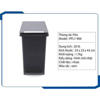 Thùng rác FITIS  COMPACT 20 Lít  PPL1-906