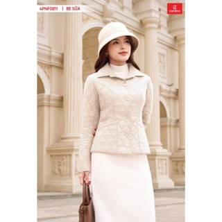 Áo Phao Nữ CARDINA Chần Bông Nhật Bản Cao Cấp Dáng ngắn cổ VEST Siêu Nhẹ Siêu Ấm 4PNF08