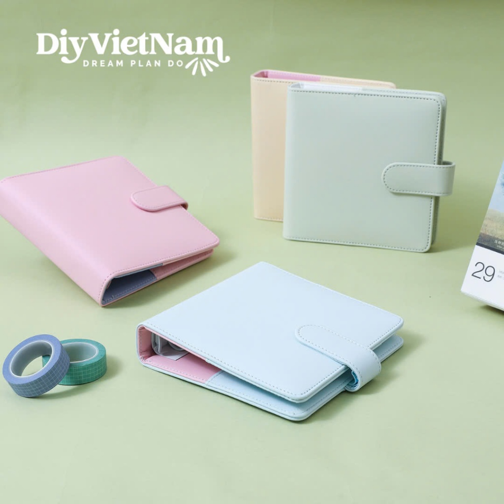 SỔ CÒNG PLANNER DA A5 (KÈM GIẤY FREENOTE)