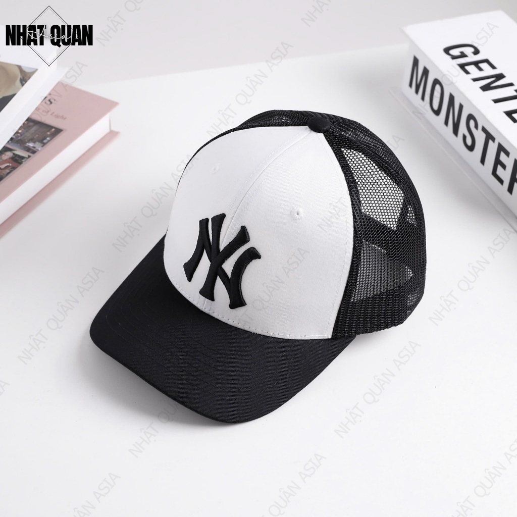 Mũ nón lưỡi trai New Era 59fifty trucker kaki phối lưới logo thêu nổi - Nhật Quân Asia nhatquanasia