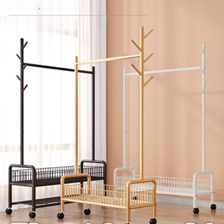 Decor Phòng Với Giá Quần Áo,Treo Mũ Kế hợp  Kệ Để Giày Dép 1, 2 Tầng Thông Minh Có Bánh Xe Di Chuyển Tiện Lợi