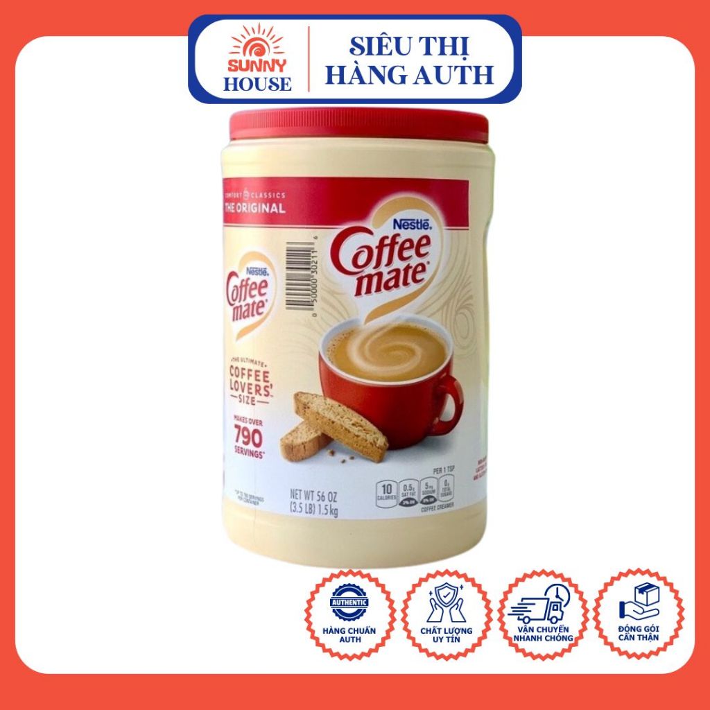 Bột Kem Pha Cafe Coffee Mate Nestle Original 1.5 kg