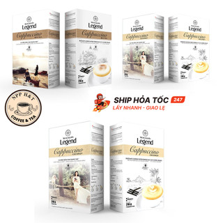 Cà Phê Trung Nguyên Legend Cappuccino Vị Hazelnut / Mocha / Coconut Hộp12 Sticks 18g