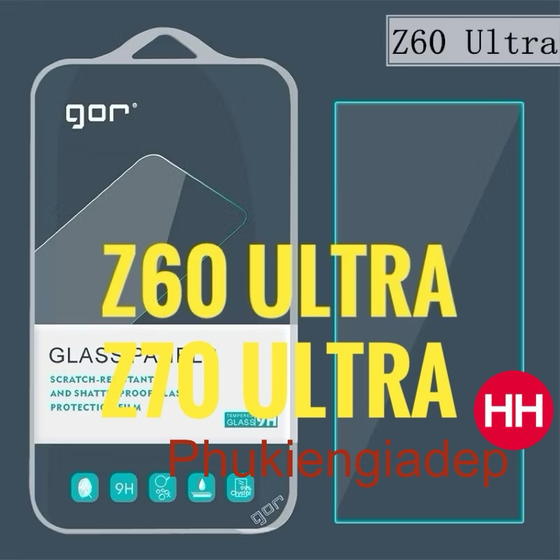 Bộ 2 Kính cường lực ZTE Nubia Z80 Ultra,Z60 Ultra , Z70 Ultra Gor trong suốt, siếu mượt ( hộp 2 miến