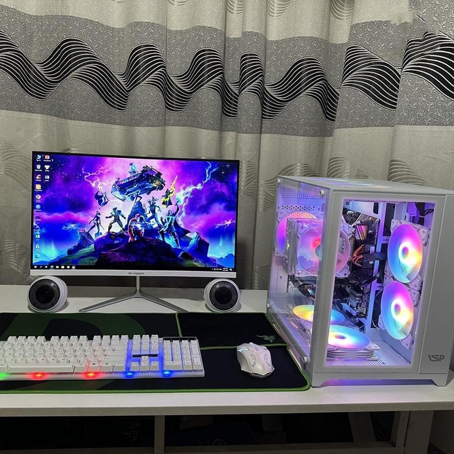 nguyên bộ i5 9400f + vga 580 8gb + màn 27 inch tặng bộ chuột phím