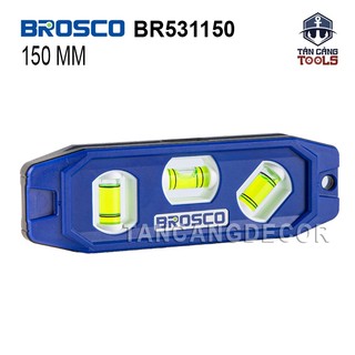 Thước Nivo 2 Vạch Thủy 15 Cm Brosco BR530150 ( Có Nam Châm )