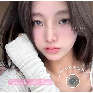 lens Creamy nâu cận 0-6 độ.