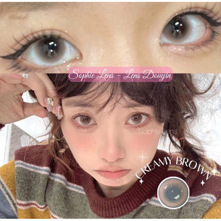 lens Creamy nâu cận 0-6 độ.