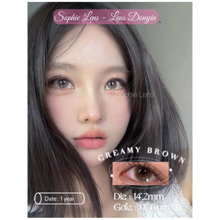 lens Creamy nâu cận 0-6 độ.