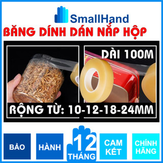 Băng dính dán nắp hộp – Dùng cho các loại lọ, các loại hộp cần dán viền nắp tránh bay hoặc chảy nước