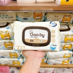 (combo 10 gói) Khăn ướt Gooby Premium đa năng, AN TOÀN CHO TRẺ SƠ SINH 60 - 100 TỜ