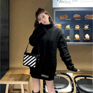 SOYOUNG - Áo len nữ cổ lọ nữ MARBLE Sweater dệt kim cao cấp với kiểu dáng oversize - ASY220901DS