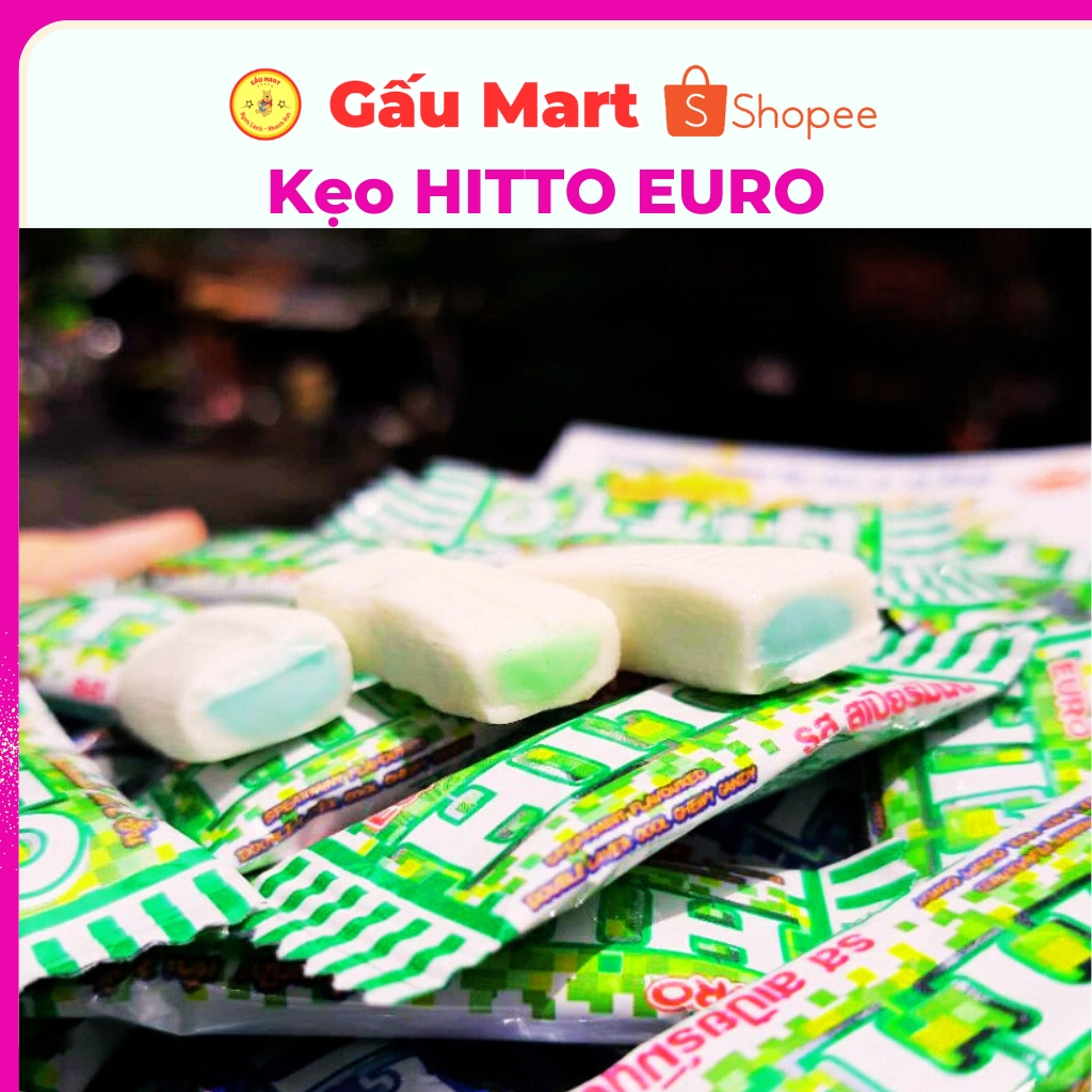 {Sỉ 5 Gói} Kẹo Hitto Bạc Hà và Trái Cây, Kẹo Thơm Miệng, Kẹo Kem Đánh Răng, Kẹo The Mát - Gấu Mart