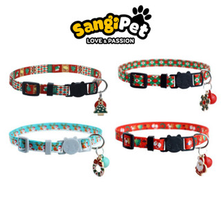  Vòng Cổ Cho Mèo Chó Đơn Giáng Sinh- Vòng Đeo Christmas Kèm Lục Lạc Noel 