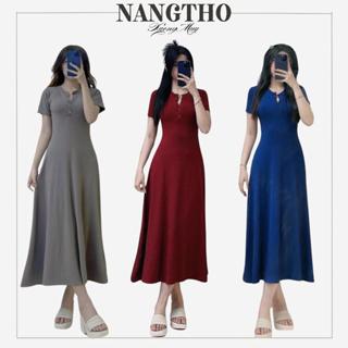 202 Đầm Hack Dáng Che Mỡ Bụng Đi Tiệc Chất Gân Đũa Voi Co Giãn