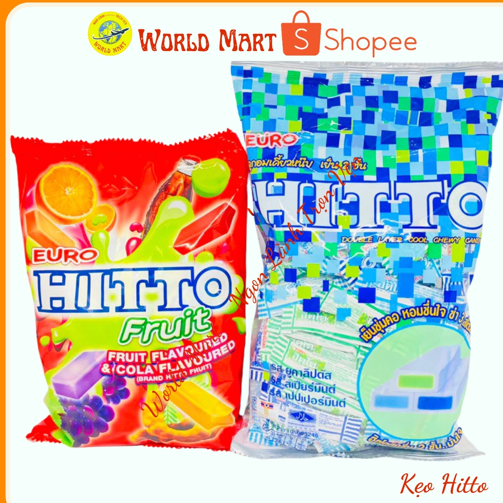 Kẹo Hitto Thái Lan, Kẹo Bạc Hà, Kẹo Trái Cây, Kẹo Thơm Miệng, Kẹo Khử Mùi, The Mát - World Mart