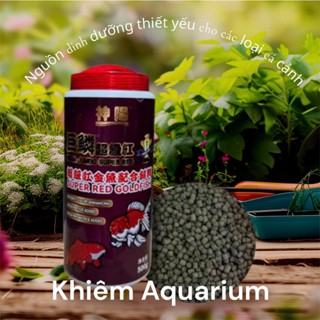   TẶNG MEN TIÊU HOÁ Cám Tăng Màu Ranchu Mega Jumbo Super Red Goldfish Hạt chìm  - Tăng size Kich Màu Đỏ Nhanh Cho Cá Vàn 
