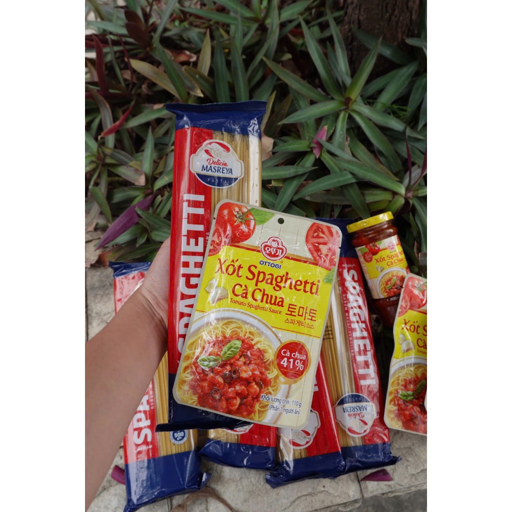 COMBO mì ý Spagetti: 1 MÌ MASRYA 500GR + 1 SỐT SPAGETTI 220GR. Sỉ lẻ mì ý spagetti nhập khẩu Châu Âu