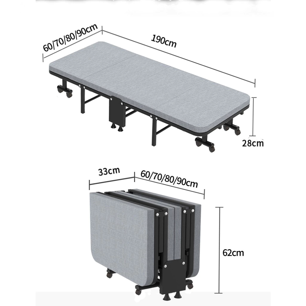 Giường gấp gọn 4 khúc văn phòng thông minh xếp gọn có thể gấp thành ghế rất tiện lợi cho dân văn phò