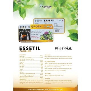 giải độc gan  ESSETIL COMPLEX .