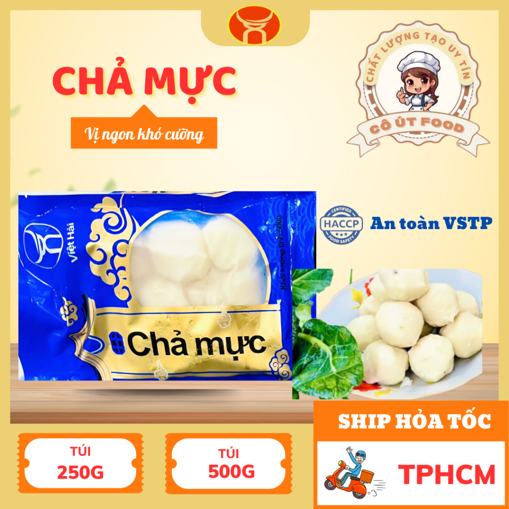[HỎA TỐC] CHẢ MỰC LOẠI NGON 250G/500G - ĐẠT CHUẨN HACCP