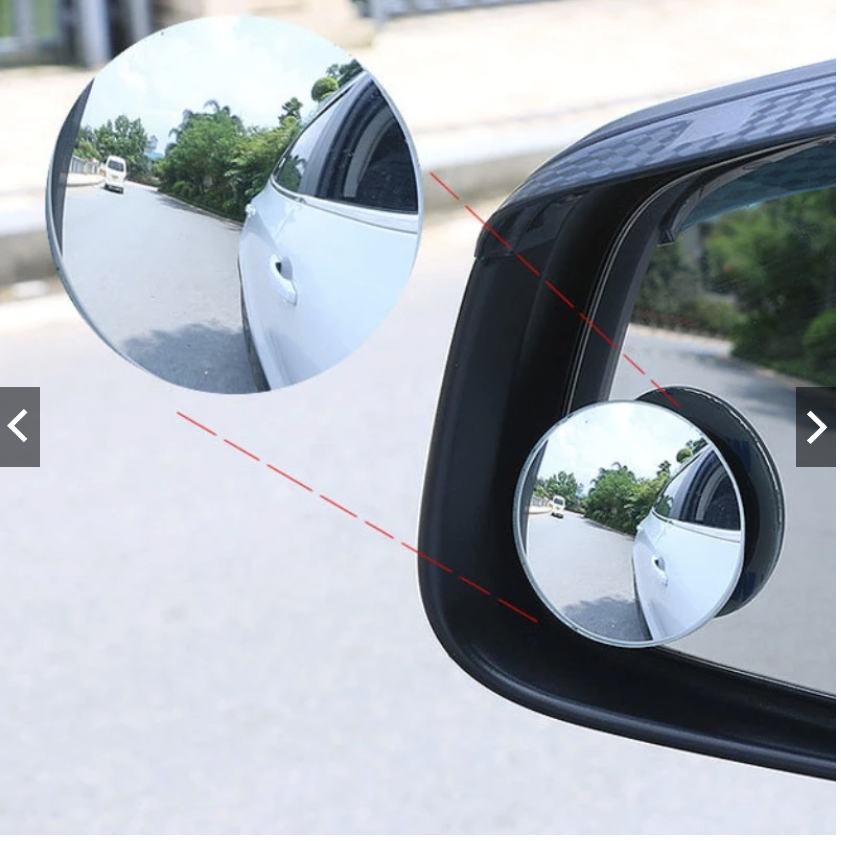 Bộ 2 Gương Cầu Lồi Xoay 360 Độ Dán Gương Ô Tô