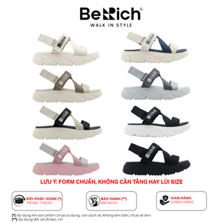 Giày Sandal Quai Chéo Nam Nữ đi học Unisex BeRich BE577 đế cao 5cm, siêu nhẹ