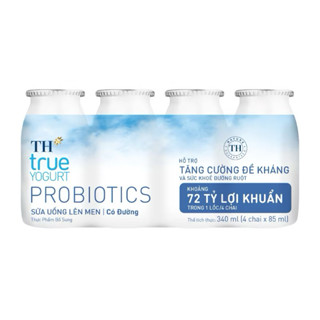 Thùng 48 Chai Sữa Uống Lên Men TH true YOGURT Probiotics 85ml