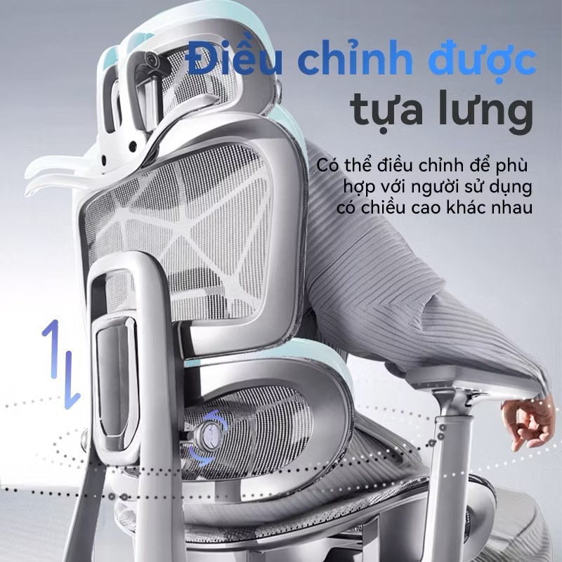 Ghế Công Thái Học BN858 Ngả Lưng 125 Độ, Ghế Văn Phòng Chân Xoay Thiết Kế Gác Chân Thông Minh, Kiểu Dáng Sang Trọng | BigBuy360 - bigbuy360.vn