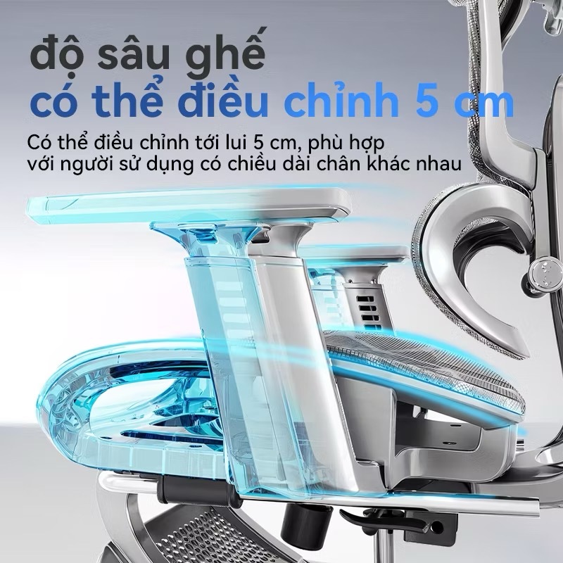 Ghế Công Thái Học BN858 Ngả Lưng 125 Độ, Ghế Văn Phòng Chân Xoay Thiết Kế Gác Chân Thông Minh, Kiểu Dáng Sang Trọng | BigBuy360 - bigbuy360.vn