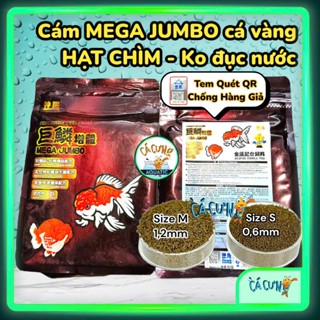  Cám Mega Jumbo Cá Vàng | Thức Ăn Hạt Chìm Giúp Cá Vàng Tăng Trưởng Nhanh & Khoẻ Mạnh  Hàng Cty  
