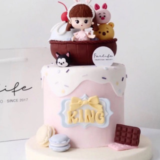 Khuôn silicone hình macaron đất sét