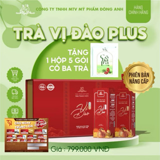 [ GIÁ GỐC ] TRÀ GIẢM CÂN VỊ ĐÀO ĐÔNG ANH MỚI (HỘP 20 GÓI TẶNG 5 GÓI CÔ BA TRÀ + THẺ CÀO) - BOSS NGUYỄN HUỲNH NHƯ