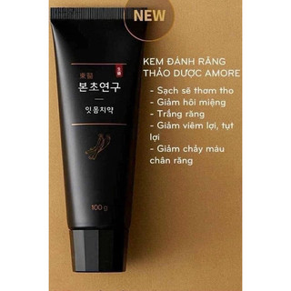 Sét Kem đánh răng Muối Biển và nhân sâm giúp làm sạch mảng bám cao răng, hôi miệng viêm nha chu  Ryo Amore Pacific