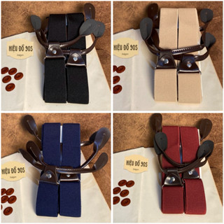 [BUTTON-ON] Dây đai chữ Y giữ cạp quần nam bản 3,5cm 6 cúc gài suspenders