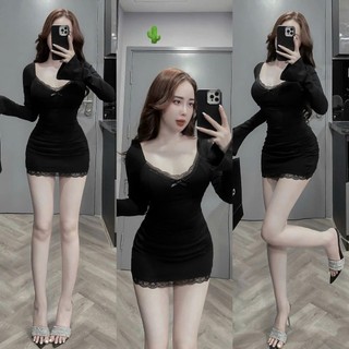 Đầm Ôm Body Khoét Eo Chất Dày Dặn Cá Tính , nhiều màu sang chảnh 🍃🍃🍃🍃Ly alohashop91