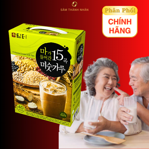 Bột Ngũ Cốc Dinh Dưỡng 15 Loại Hạt Tăng Cường Sức Khỏe Hàn Quốc Damtuh Hộp 40 Gói x 800g