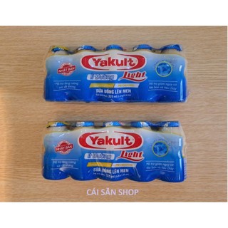  02 Lốc  10 chai  sữa chua uống lên men ít đường yakult light 65ml 
