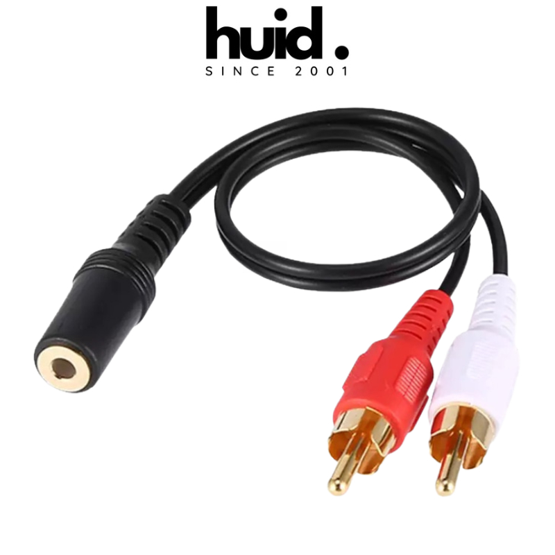 Cáp Đầu Jack 3.5 Cái Ra 2 Đầu Hoa Sen