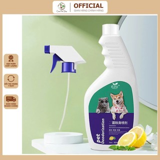 Chai xịt khử mùi cho thú cưng 500ml, Xịt Enzyme khử mùi sinh học cho chó mèo, thú cưng