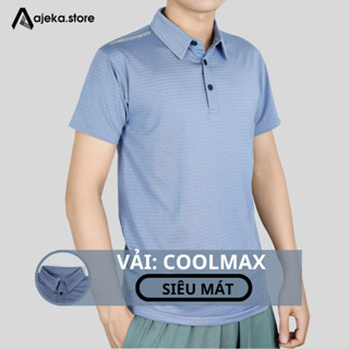 Áo Polo Nam Cổ Bẻ Coolmax AJE.KA J22 thể thao co giãn 4 chiều kiểu dáng Basic