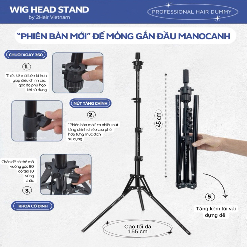 Chân Manocanh Học Cắt Tóc, Chân Ken, Giá Đỡ Đầu Manocanh